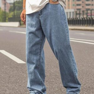 KOTTY Mens Mid Rise Straight Jeans